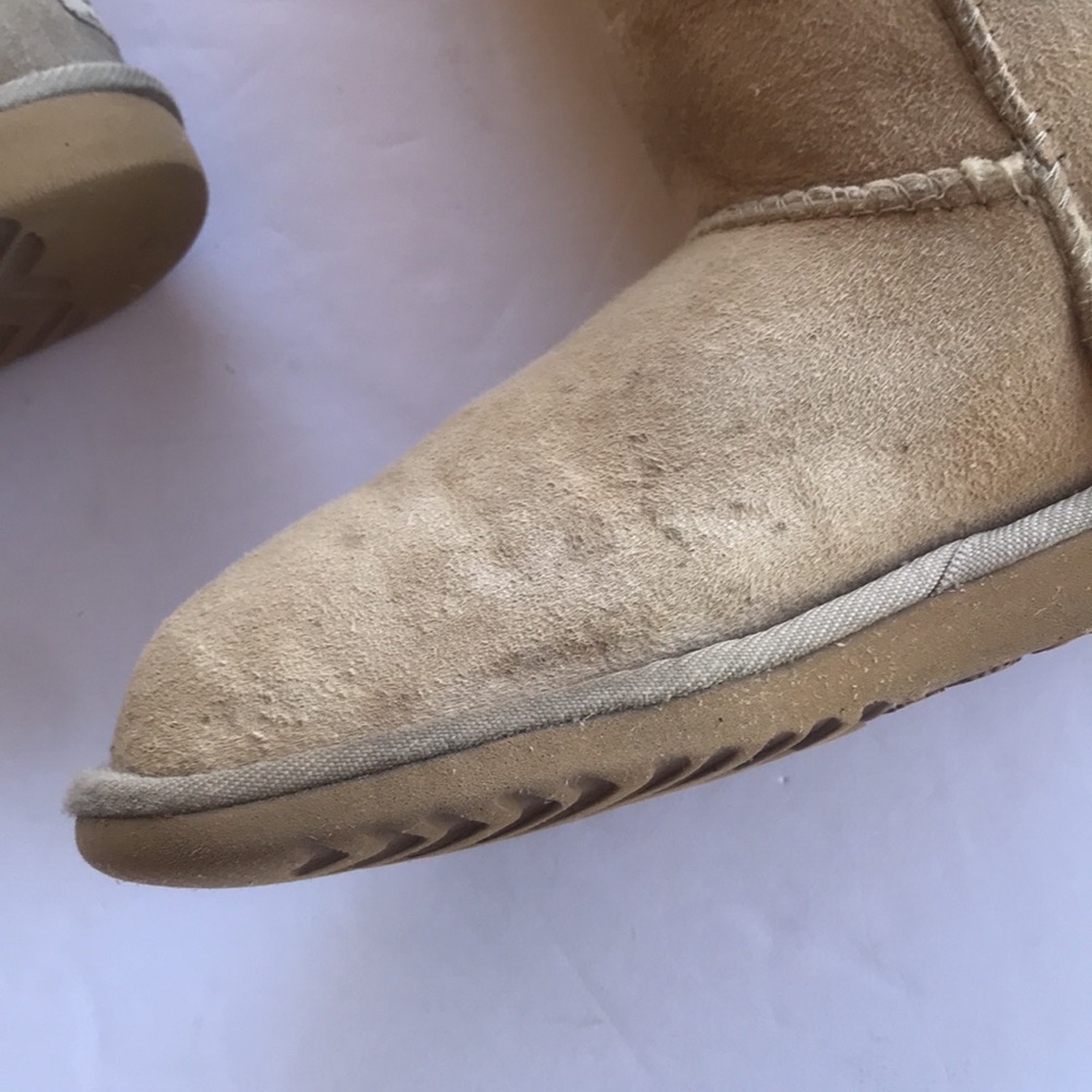 UGG Classic Tall Suede Sherpa Rare Vintage Y2k Sand 6 High Warm Boots Knee Cute - Picture 5 of 17